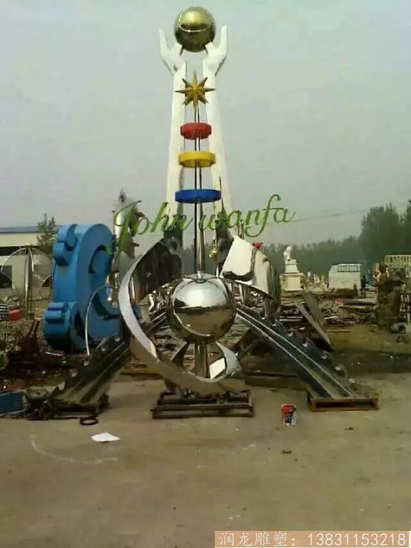厂家制作不锈钢城市广场景观雕塑 大型景观雕塑设计
