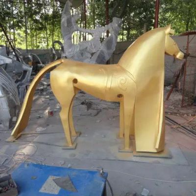 厂家定制不锈钢抽象动物雕塑 动物园肖像景观 城市广场景观雕塑